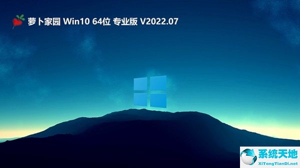 蘿卜家園 Win10 64位 強化游戲版 V2022.07