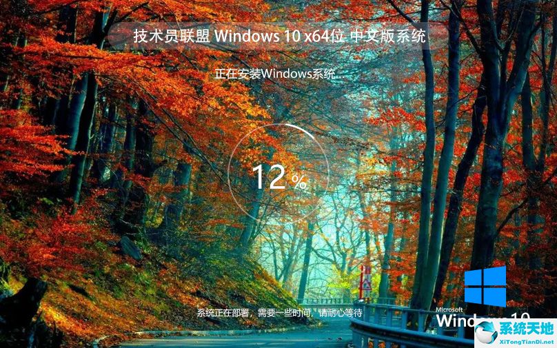 技術(shù)員聯(lián)盟 win10 ISO 64位旗艦版 v2022.07