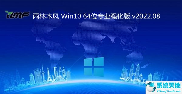 雨林木風 Win10 64位專業強化版 v2022.08